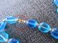 1960's Long Blue Lucite and Plastic Beads Necklace Lot Destsash Repurpose Jewelry Making