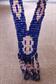 1920's Art Deco Glass Beaded Necklace Cobalt Blue and Pink As Is Antique Jewelry Destash Repurpose