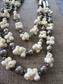 1980's Carved Bone Tribal Necklaces Lot  Costume Jewelry Ethnic Bohemian Boho