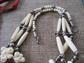 1980's Carved Bone Tribal Necklaces Lot  Costume Jewelry Ethnic Bohemian Boho