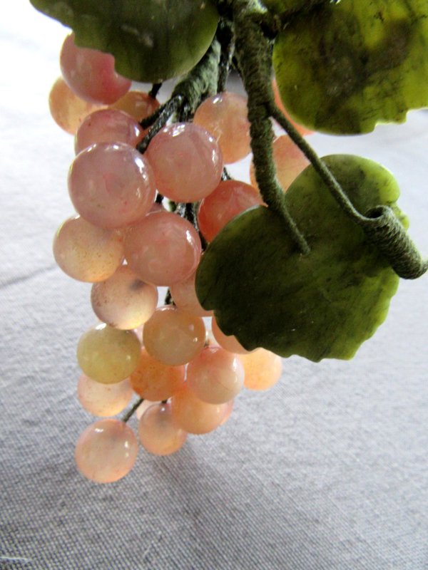 Vintage Genuine Stone Grapes Bunch Stone Home Decor Wine Lover