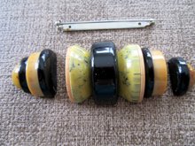 Art Deco French Bakelite  Pin For Repair