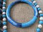 Vintage and New Blue Jewelry Lot Necklaces Bangle Bracelets Fish Pin Costume Jewelry