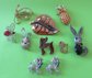 Vintage Pin Lot Copper Pearl Rhinestone Butterfly Lamb Scatter Pins Pineapple Rabbit Figural