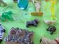 Vintage Junk Drawer Lot Celluloid Animals Hand Blown Glass Scotty Dog and More Collectibles