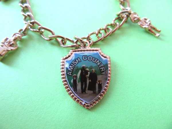 Vintage Amish Family Child's Photo Braceetl