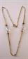 Antique Simmons Gold Filled and Crystal Necklace  Signed Jewelry
