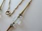 Antique Simmons Gold Filled and Crystal Necklace  Signed Jewelry