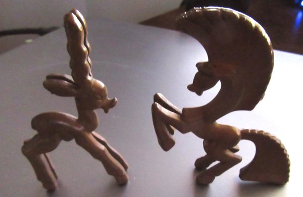 Vintage Nosco Don Manning Figurines RARE Copper Electroplated Toy Collectibles