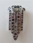 Art Deco Coro Rhinestone Dress Clip Vintage Signed Costume Jewelry Gatsby Accessories