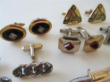 Vintage Cufflinks Lot Mens Jewelry
