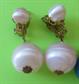 Vintage Mod 1960's Ball Earrings Blue and Pink '60's  Accessories  Twiggy Go Go