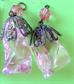 Vintage Mod 1960's Ball Earrings Blue and Pink '60's  Accessories  Twiggy Go Go