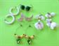 Vintage Earrings Lot Tropical Summer Mod Vintage Costume Jewelry