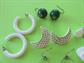 Vintage Earrings Lot Tropical Summer Mod Vintage Costume Jewelry