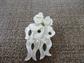 Vintage 1960's Carved Mother of Pearl Astrology Pins Never Worn  Old Stock Your Choice Zodiac Costume Jewelry
