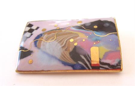 Cynthia Chuang Pin Jewelry 10 Abstract Brooch Signed Artisan Jewelry