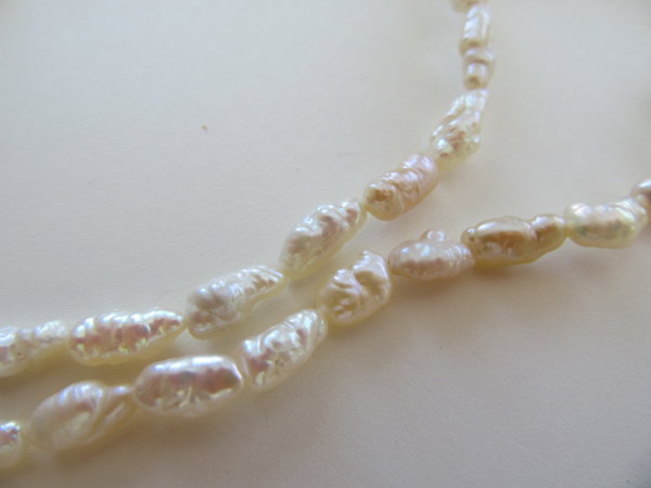 Vintage Freshwater Pearls Necklaces  14K Clasps Jewelry Making Supplies 