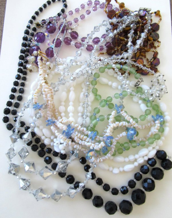 Glass Crystal Necklaces Lot For Jewelry Making