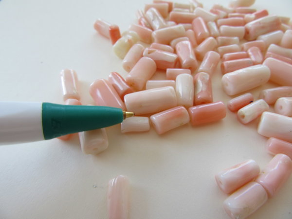 Vintage Coral Drilled Beads Lot Jewelry Making