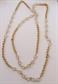 Vintage Crystal Station Gold Tone Chain Necklace  Costume Jewelry