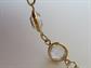 Vintage Crystal Station Gold Tone Chain Necklace  Costume Jewelry