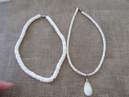 Vintage 1970's Pukka Shell Necklaces Beach Cruise Wear Surfer Girl Summer Hawaii Costume Jewelry
