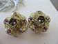 Sarah Coventry  Rhinestone Flower Pin and Earrings Set Plus Bonus Pin Costume Jewelry