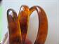 Vintage Bakelite Bangle Bracelets Trio GORGEOUS Iced Tea Swirls! Costume Jewelry