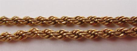 Vintage Monet Gold Rope Chain Signed Vintage Jewelry 