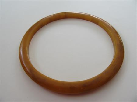 Genuine Bakelite Slice Bracelet Peanut Butter Vintage Costume Jewelry