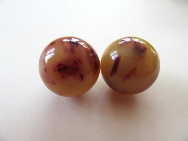 Vintage Bakelite Pierced Earrings Never Worn 