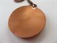 Vintage Mid Century Coper Sunflower Pendant Necklace Costume Jewelry
