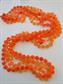Vintage Mod 1960's Orange Necklace Costume Jewelry '60's Accessories
