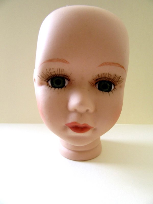 Creepy Doll Head Glass Eyes Crafting Repurpose Upcycle