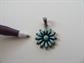 Vintage Turquoise Sterling Silver Zuni? Petite Point Pendant 925