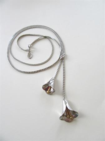 Vintage Avon Lilly Lariat Necklace Costume Jewelry Spring Summer