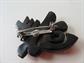 Genuine Black Wood? Asian Kanji Symbol For Happiness Vintage Jewelry