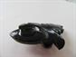 Genuine Black Wood? Asian Kanji Symbol For Happiness Vintage Jewelry
