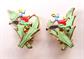 Tremblant Dancing Couple Clip Earrings Austria Vintage Costume Jewelry Old Stock Swing Dance Accessories