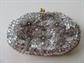 Vintage Mini Silver Sequin and Beaded Change Purse Hong Kong 1950's Accessories Night Out Wedding