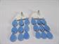 Clouds and Rain Drops Pierced Dangly Earrings Baby Bridal Shower Rainy Day 