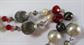 Red Crystal Faux Pearl Long Necklace 40