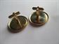 Vintage Big Genuine Aligator Cufflinks Mens Jewelry Shirt Accessories