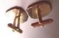 Vintage Swank Goldtone Cufflinks Mens Jewelry 