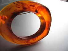 Vintage Bakelite Pin Iced Tea Swirl 
