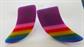 Vintage 1980's Rainbow Lucite Pierced Earrings '80's Accessories