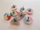 Vintage 1980's Lucite Pierced Earrings Lot Rainbow and Confetti '80's Accessories