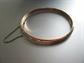 Vintage Gilt Sterling Silver Hinged Bangle Bracelet 6.8 Grams 925 Fine Jewelry