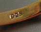 Vintage Gilt Sterling Silver Hinged Bangle Bracelet 6.8 Grams 925 Fine Jewelry
